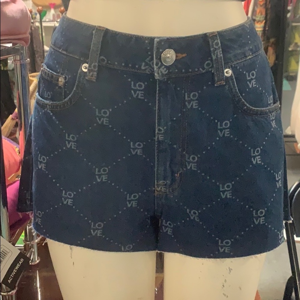 Denim shorts